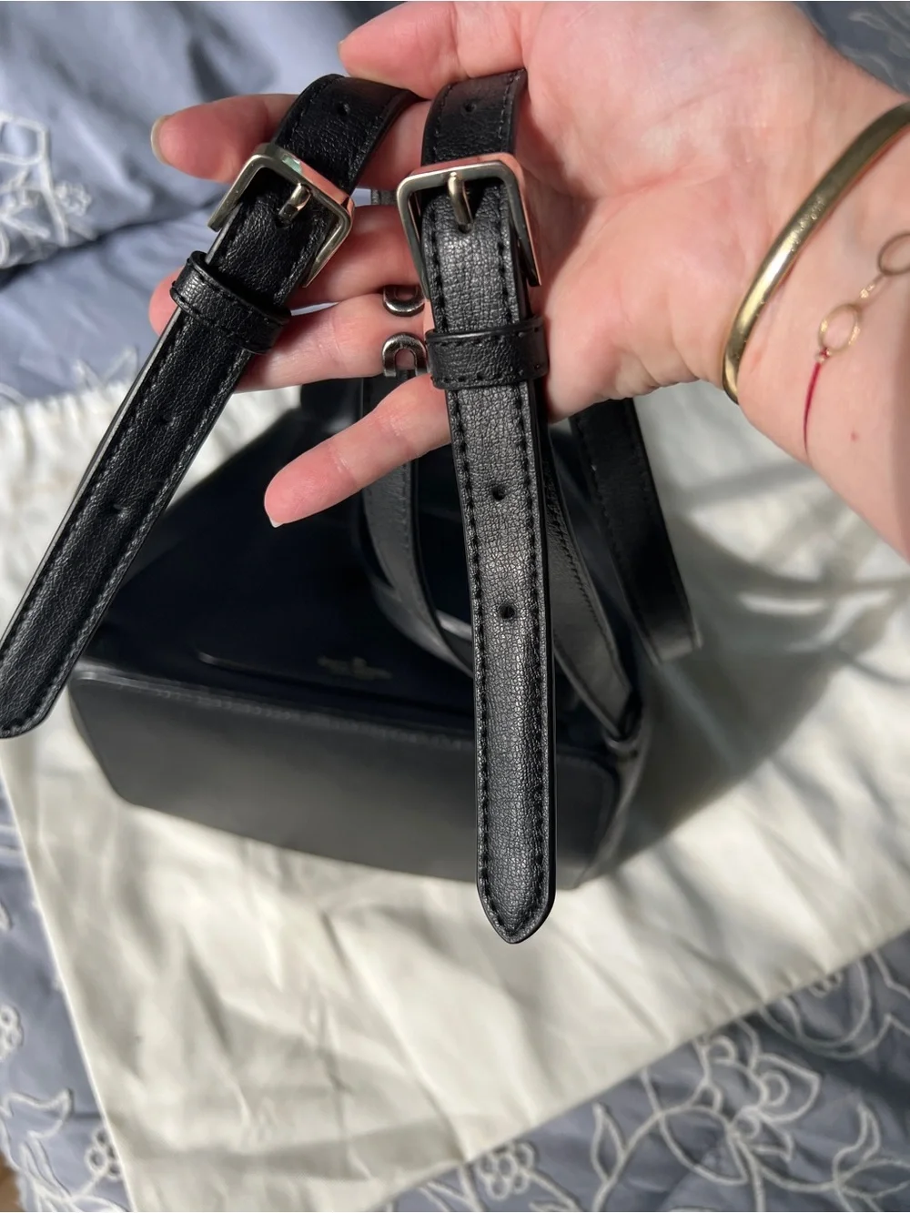 kate spade Black Leather Mini Backpack with Spade Lock